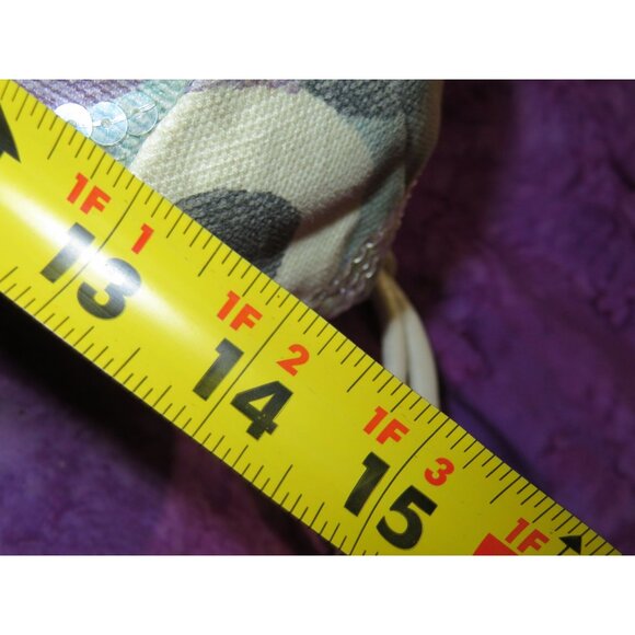 Coach 2010 Kristin Op Art Sequined Canvas & leather Crossbody Satchel Hobo - Picture 11 of 13